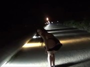 Night Exhib Walk in front of sea 11/16