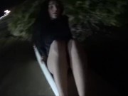 Night Exhib Walk in front of sea 6/16