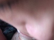 Amazing lollipop style!!! Sloppy blowjob make him cum weird 10/16