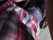 mr hankey's dildo fucking hot wet pussy through my pants making it cum 3/16