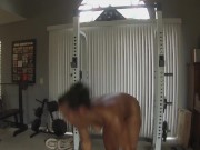 ebony fitness babe begs for white cock | jerk off instruction 3/16