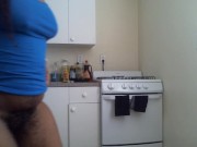 Phat Ass Smoking Hairy Pussy Thick Ebony BBW Kitchen Cleaning - Cami Creams 16/16
