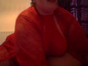 Smoking in Red Lingerie 11/16