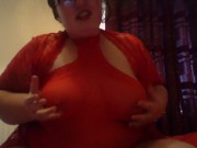 Smoking in Red Lingerie 13/16