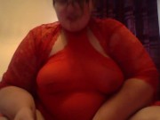 Smoking in Red Lingerie 2/16