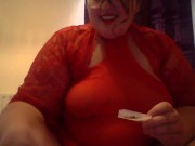 Smoking in Red Lingerie 3/16