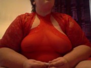 Smoking in Red Lingerie 4/16