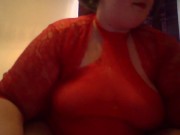 Smoking in Red Lingerie 6/16