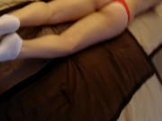 He finally gets his dream sockjob from sexy teen 3/16