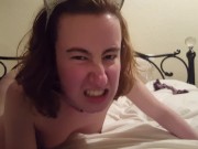 Puppy shows off new toys then fingers to orgasm 3/16