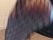 Natural Goth Makes you Smell and Lick her Fishnet Feet 14/16