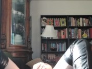 Sexy MILF having fun while smoking