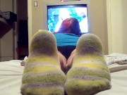 Goth girl dirty socks ignore