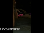 Masked Woman Masturbates and Deepthroats on Dick BBC 10/16