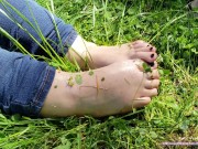 I Want You to Cum ALL Over my Oiled Up Little FEET - PUBLIC foot show! 14/16