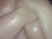 Slow Motion Wife Oiled Her DDD’s While Husbands at work 1/16