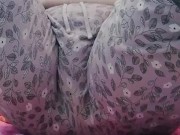 Pissing pants and masturbate real orgasm hairy pussy and ass pee chubby 12/16