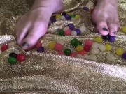 Savor My Toe Candies - ASMR - Bare Foot Fetish 3/16