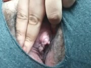 Ripped my pants to cum in school parking lot 3/16