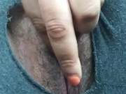 Ripped my pants to cum in school parking lot 4/16