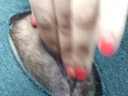 Ripped my pants to cum in school parking lot 5/16