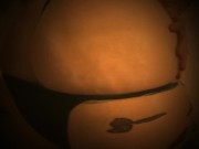 Curvy striptease while fingering pussy and ass 1/16