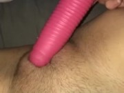 teen has intense orgasm with dildo 5/16