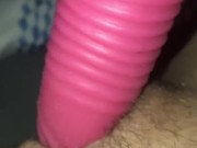teen has intense orgasm with dildo 8/16