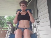 Masturbating on the deck 1/16