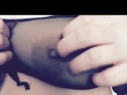 Curvy blonde in schoolgirl outfit striptease and dirty talk 1/16