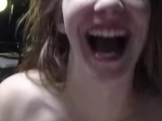 Real Hot gf CUMS sucking cock 9/16