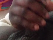 My baby daddy jerks off until he cums