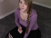 Long Blonde Hair Fetish Worship 1/16