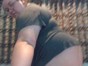 buttcrack in hotel while friend showers + flashing naked in window PUBLIC 12/16