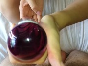 POV footjob orgasm, sperm on the feet, great handjob, footfetish, cumshot 3/16