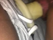 Latina babe riding dildo to creamy cum 1/16