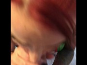 Kali Kavalli Oiled up in Blowup Pool Blowjob with Cum Shot in Eye 10/16