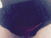 Curvy blonde upskirt striptease 14/16