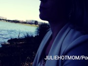 la mère baise avec son beau-fils au bord du lac. 4/16