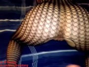 Mesmerizing fishnet reverse cowgirl and doggystyle creampie! 3/16