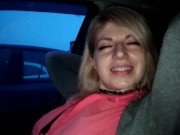 walk around the city with a vibrator on the remote control 16/16