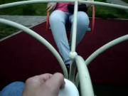 walk around the city with a vibrator on the remote control 7/16