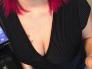 Pregnant redhead strips and makes you want more 1/16