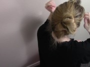 POV Hair Job Blowjob Cumshot in Hair Roleplay Video Hair Fetish 1/16