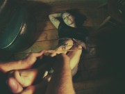 Bondage Dirty Soles Footjob from Goth Girl 3/16