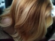 Teen girl sucking dick Car Blowjob finished on her tits 14/16