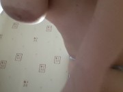 Girl with big Tits fingering cock 10/16