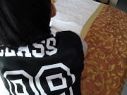 Amateur college girl Claudia fucked in her PornHub hoodie - 4K 9/16