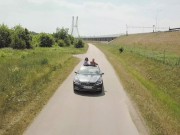 Two Sexy Hitchhiker Girls Fun Car Ride Paid by foursome Orgy Kate Truu view 3/16