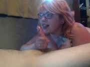 Hot wife throat pied and makes a mess 6/16